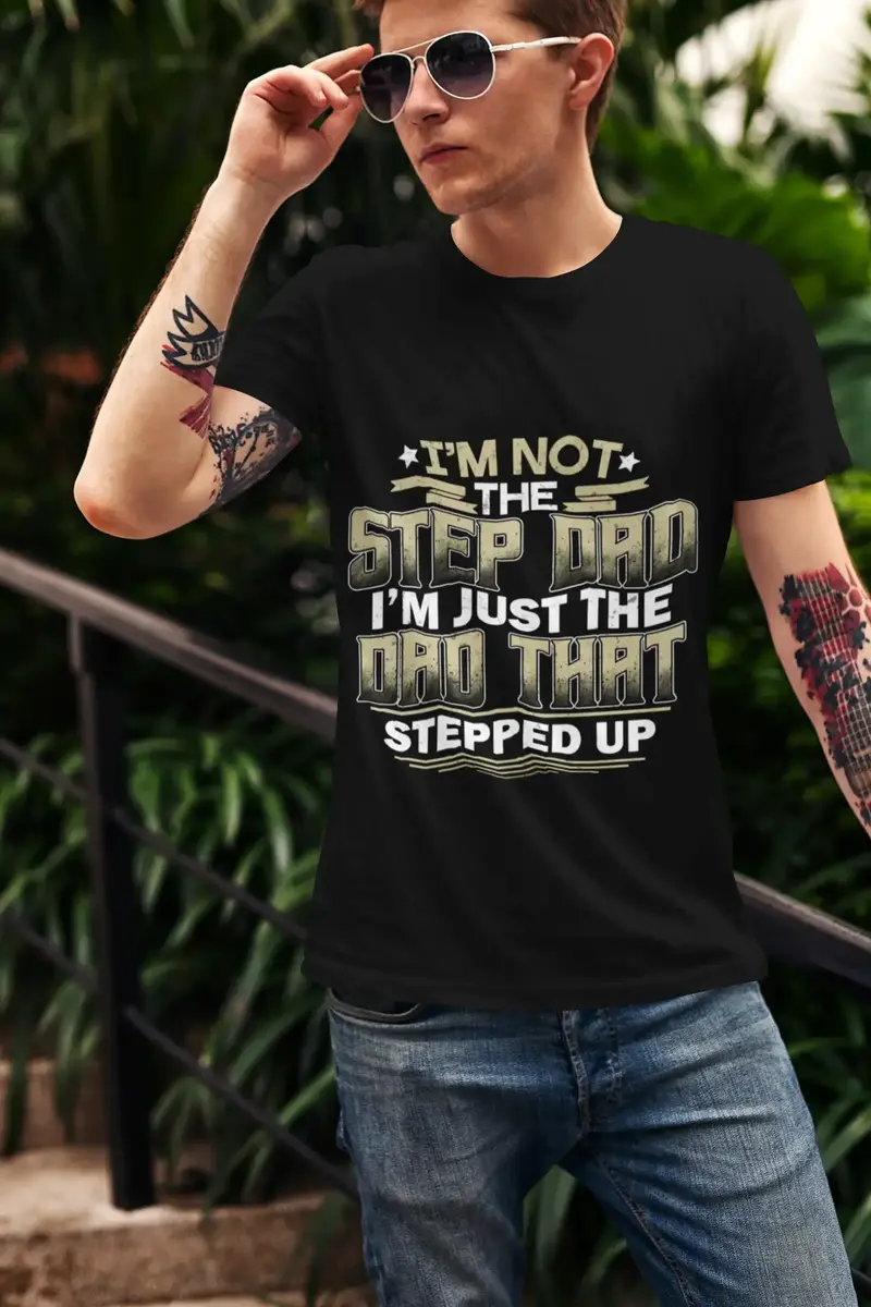 Ultrabasic Men's Graphic T-Shirt I'm Just Dad That Stepped Up - Daddy's Shirt 1