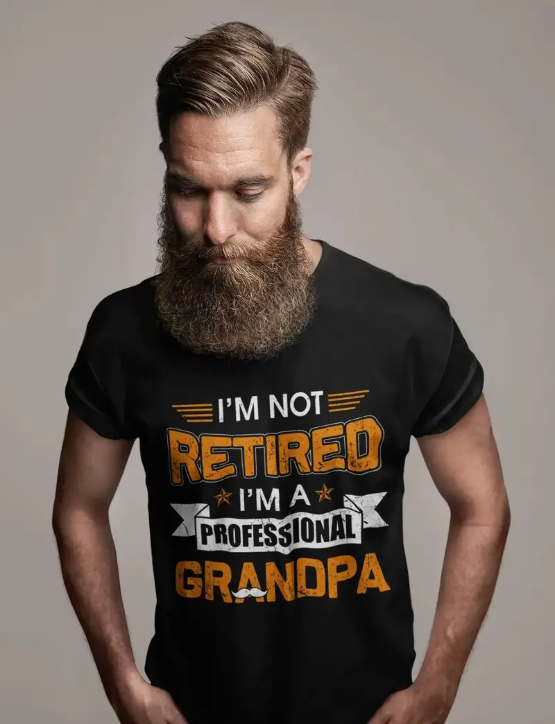 Ultrabasic Men's Graphic T-Shirt I'm Professional Grandpa - Funny Gift For Father's Day 1