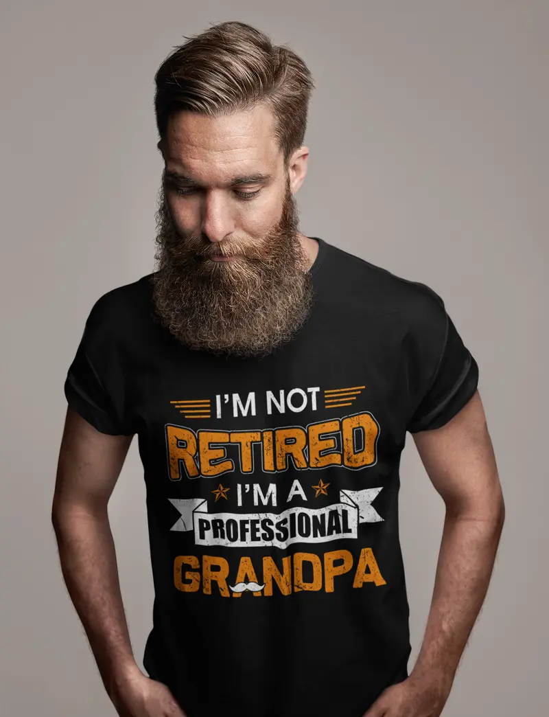 Ultrabasic Men's Graphic T-Shirt I'm Professional Grandpa - Funny Gift For Father's Day 2