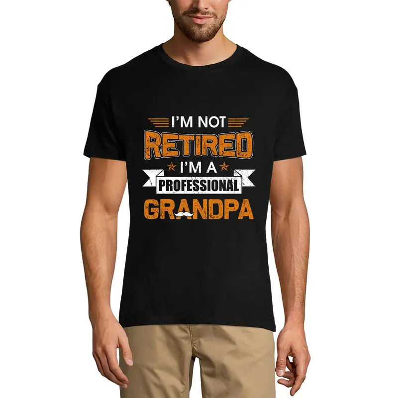 Ultrabasic Men's Graphic T-Shirt I'm Professional Grandpa - Funny Gift For Father's Day 3
