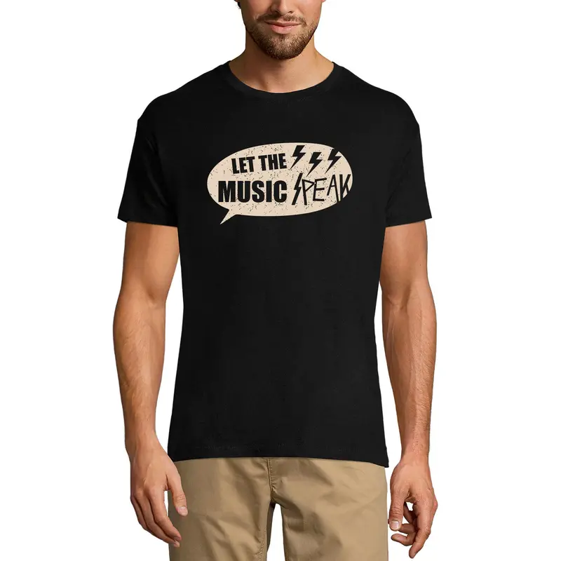 Ultrabasic Men's Graphic T-Shirt Let The Music Peak - Thunder Shirt For Musican 1