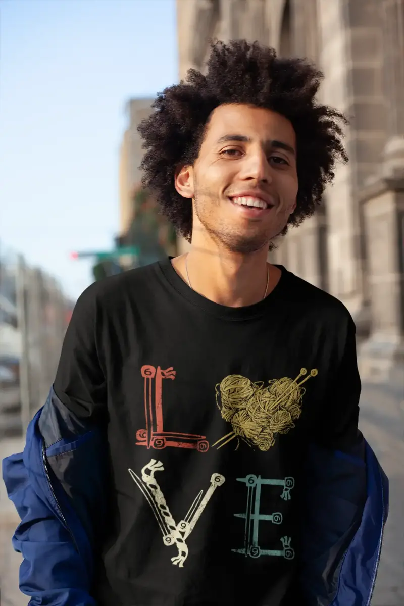 Ultrabasic Men's Graphic T-Shirt Love - Retro Novelty Valentines Day T Shirt 1