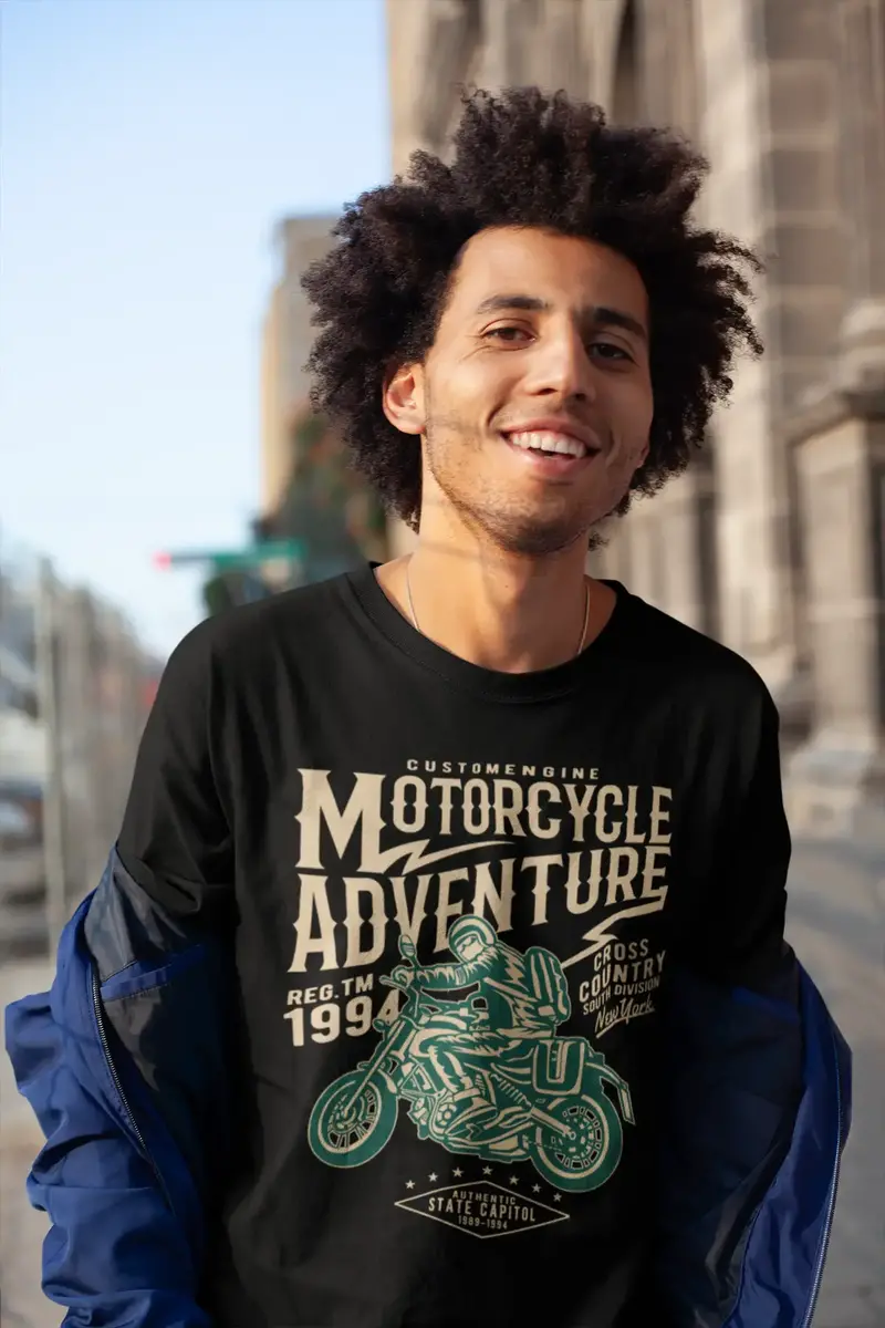 Ultrabasic Men's Graphic T-Shirt Motorcycle Adventure Since 1994 Tee Shirt 1