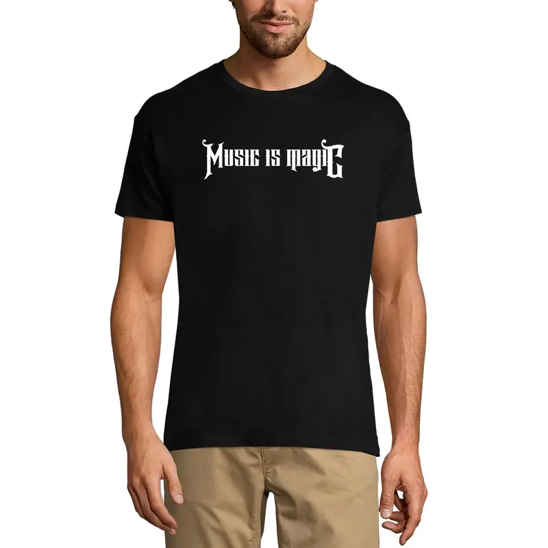 Ultrabasic Men's Graphic T-Shirt Music Is Magic - Sound Shirt For Musician 1