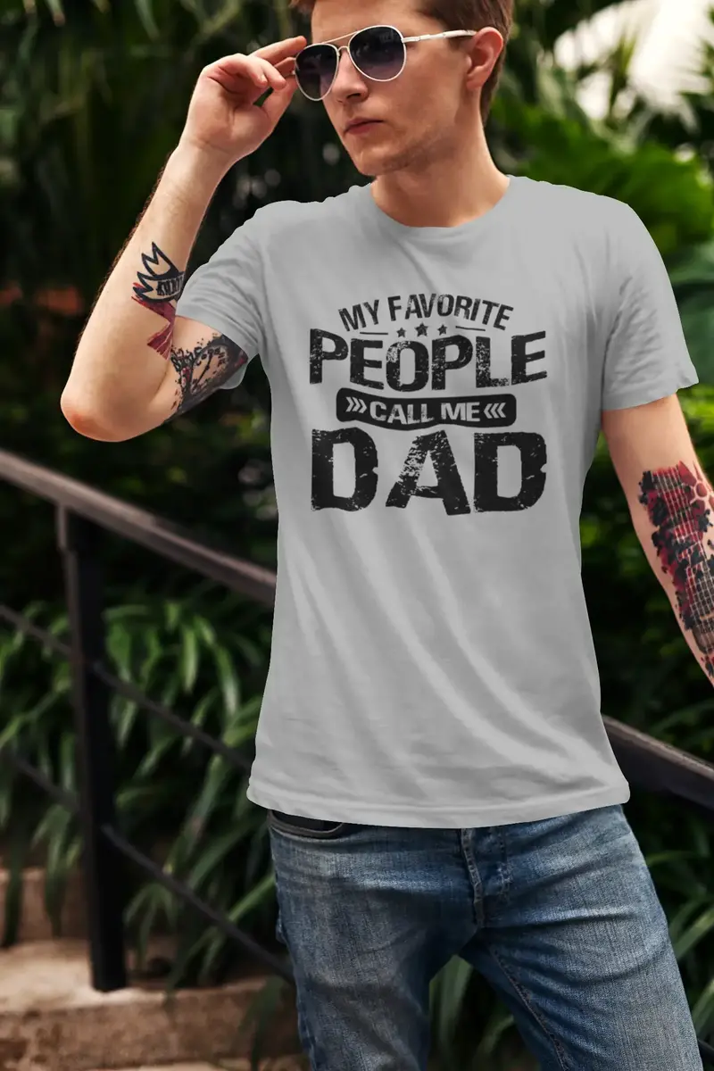 Ultrabasic Men's Graphic T-Shirt My Favorite People Call Me Dad - Father's Day 1