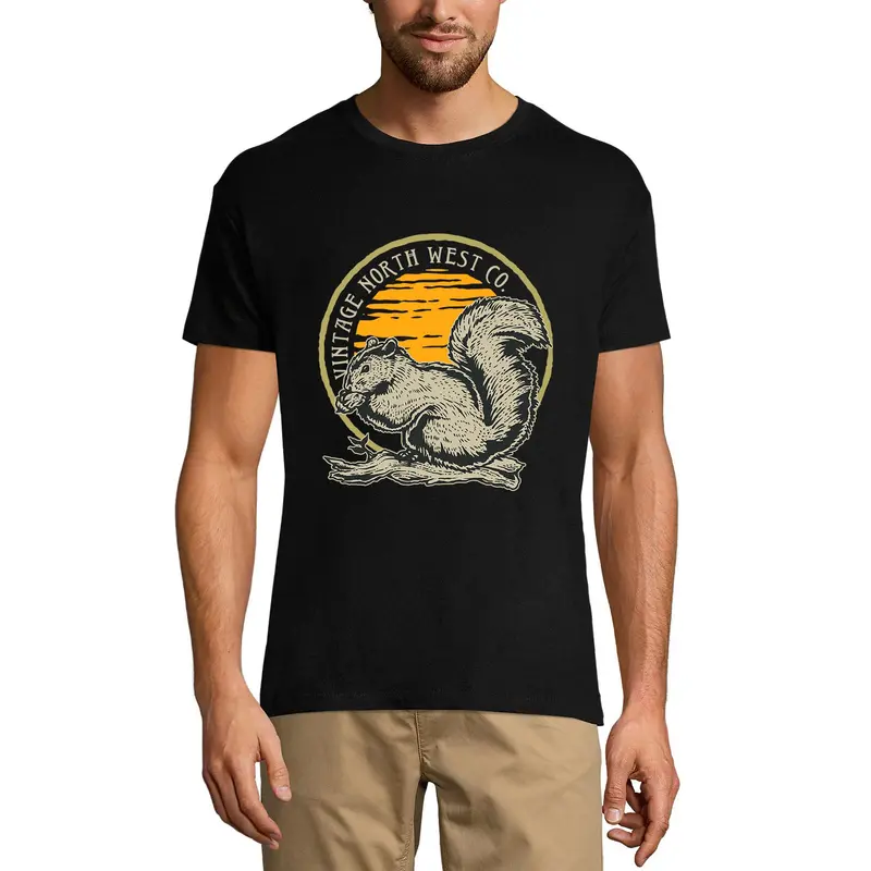 Ultrabasic Men's Graphic T-Shirt North West Co - Squirel - Vintage Shirt 1