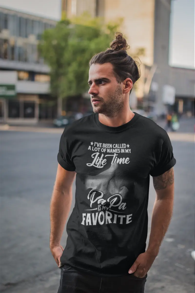 Ultrabasic Men's Graphic T-Shirt Papa Is My Favorite - Vintage Shirt - Father's Day 2