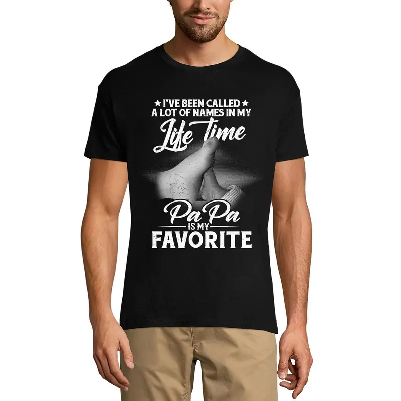 Ultrabasic Men's Graphic T-Shirt Papa Is My Favorite - Vintage Shirt - Father's Day 3