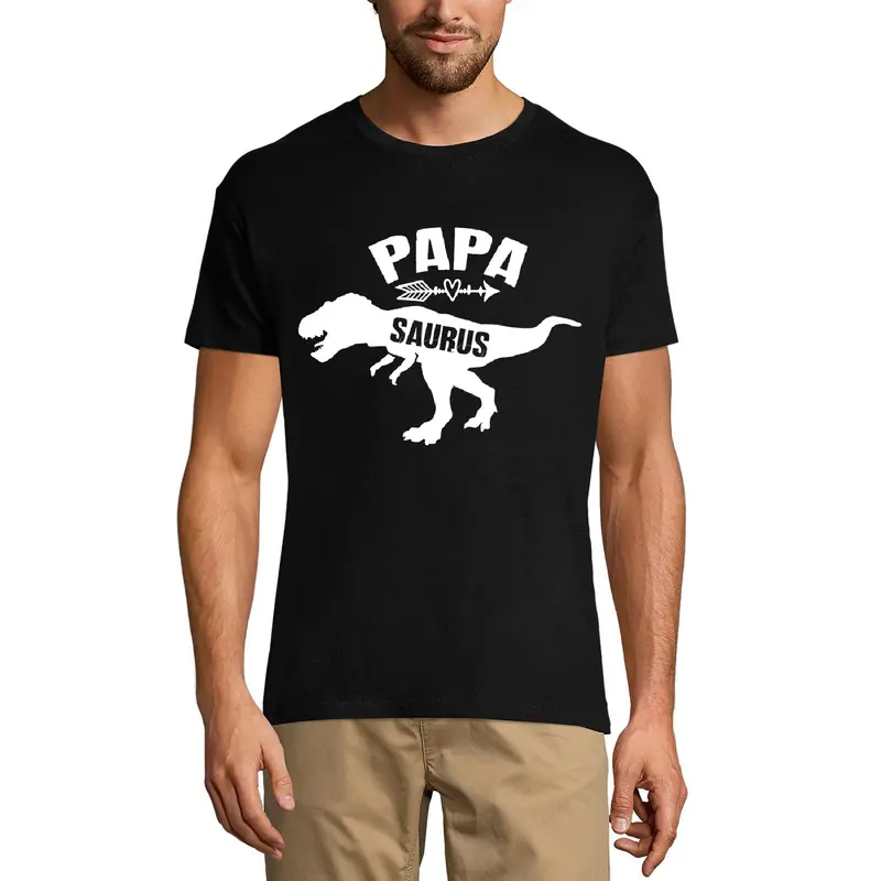 Ultrabasic Men's Graphic T-Shirt Papa Saurus - Funny Vintage Shirt - Gift For Father's Day 3