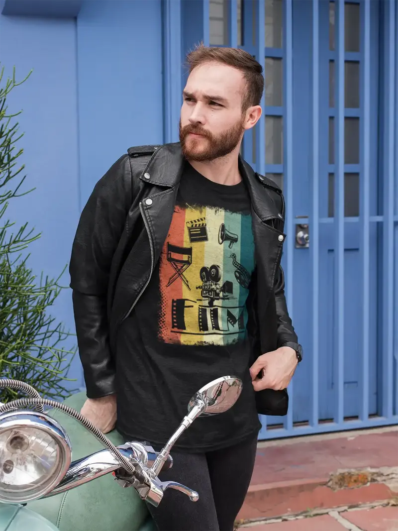 Ultrabasic Men's Graphic T-Shirt Retro Film Movie Maker - Producers Vintage Tee Shirt 1
