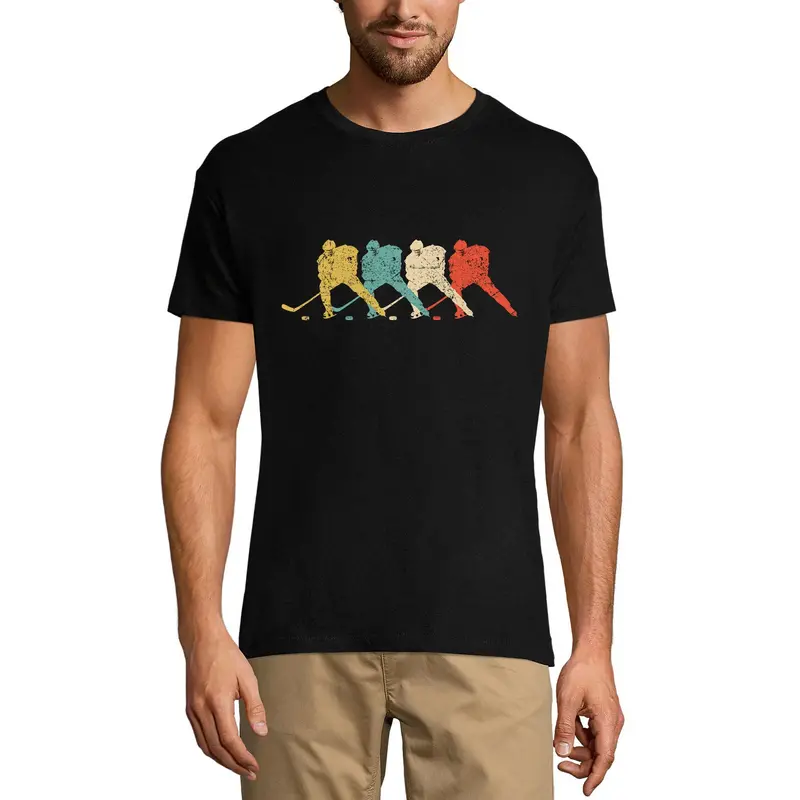 Ultrabasic Men's Graphic T-Shirt Retro Hockey Team Squad Tee Shirt 3