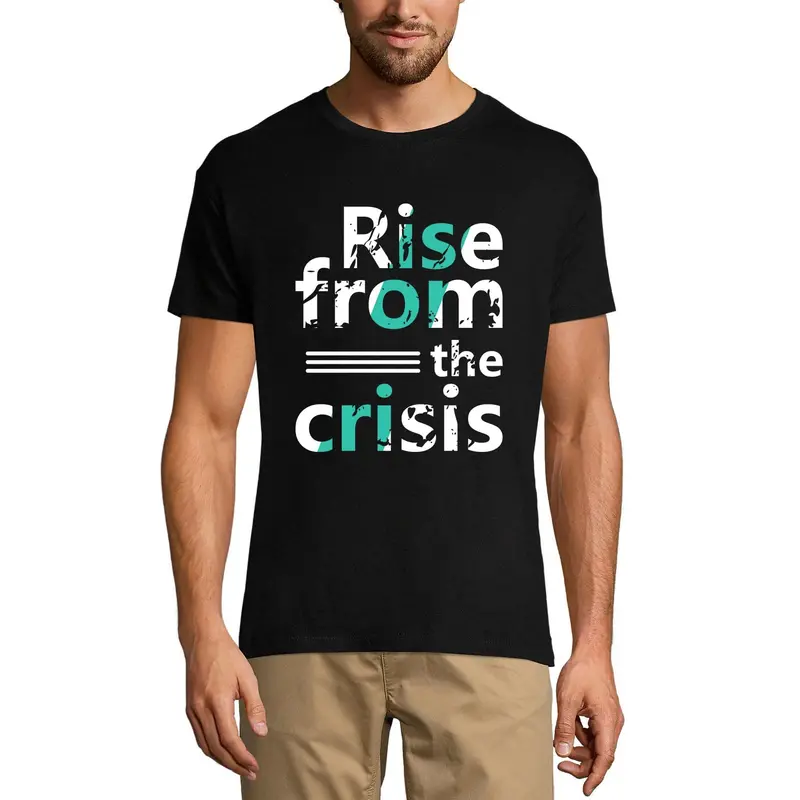 Ultrabasic Men's Graphic T-Shirt Rise From The Crisis - Survivor Pandemic Shirt 1