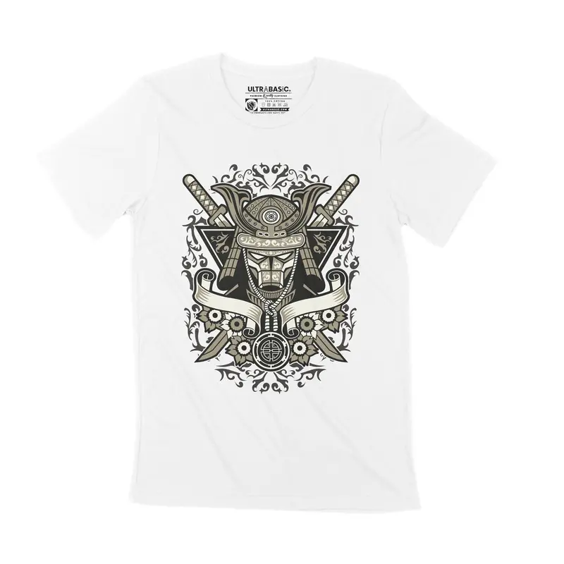Ultrabasic Men's Graphic T-Shirt Samurai Warrior - Vintage Adult Tee Shirt 2