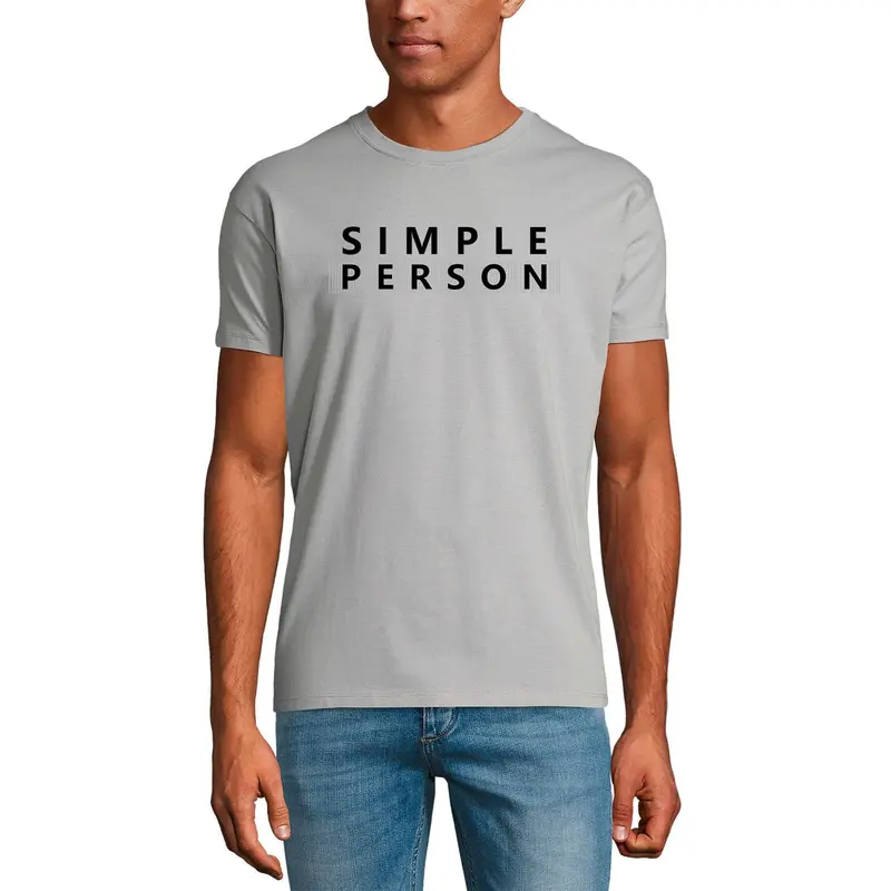 Ultrabasic Men's Graphic T-Shirt Simple Person - Novelty Funny Sarcastic Shirt 1