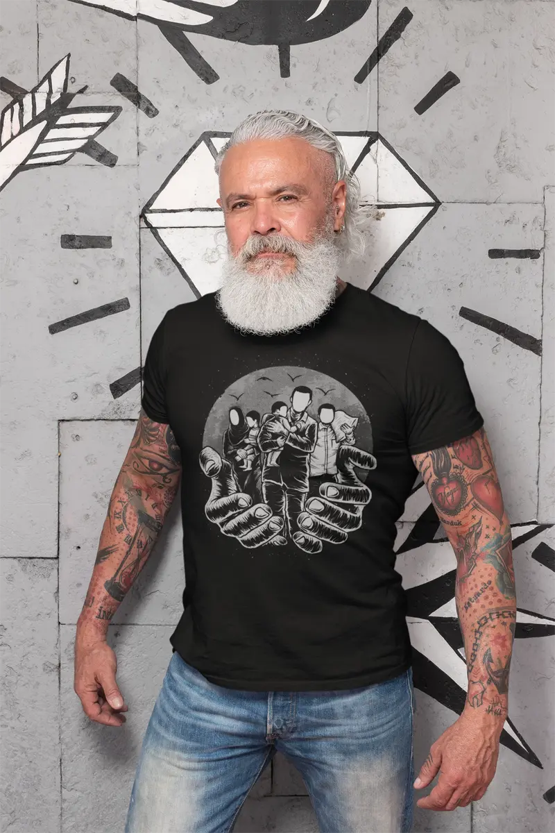 Ultrabasic Men's Graphic T-Shirt Support Refugees Shirt - Peace Tee 1