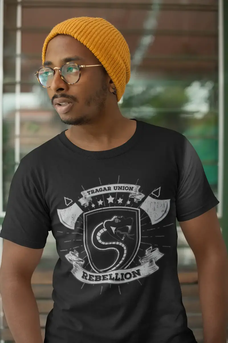Ultrabasic Men's Graphic T-Shirt Tragar Union - Snake Rebellion Shirt For Men 1