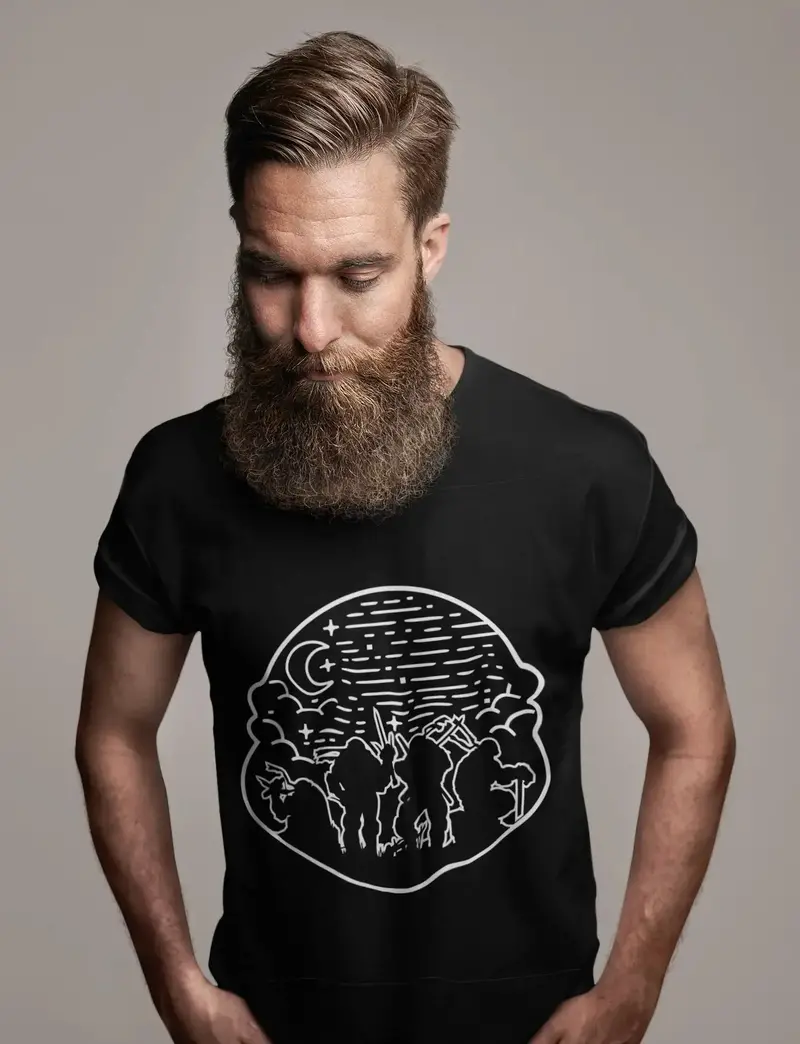 Ultrabasic Men's Graphic T-Shirt Turtle Warriors - Funny Cartoon Shirt For Men 1