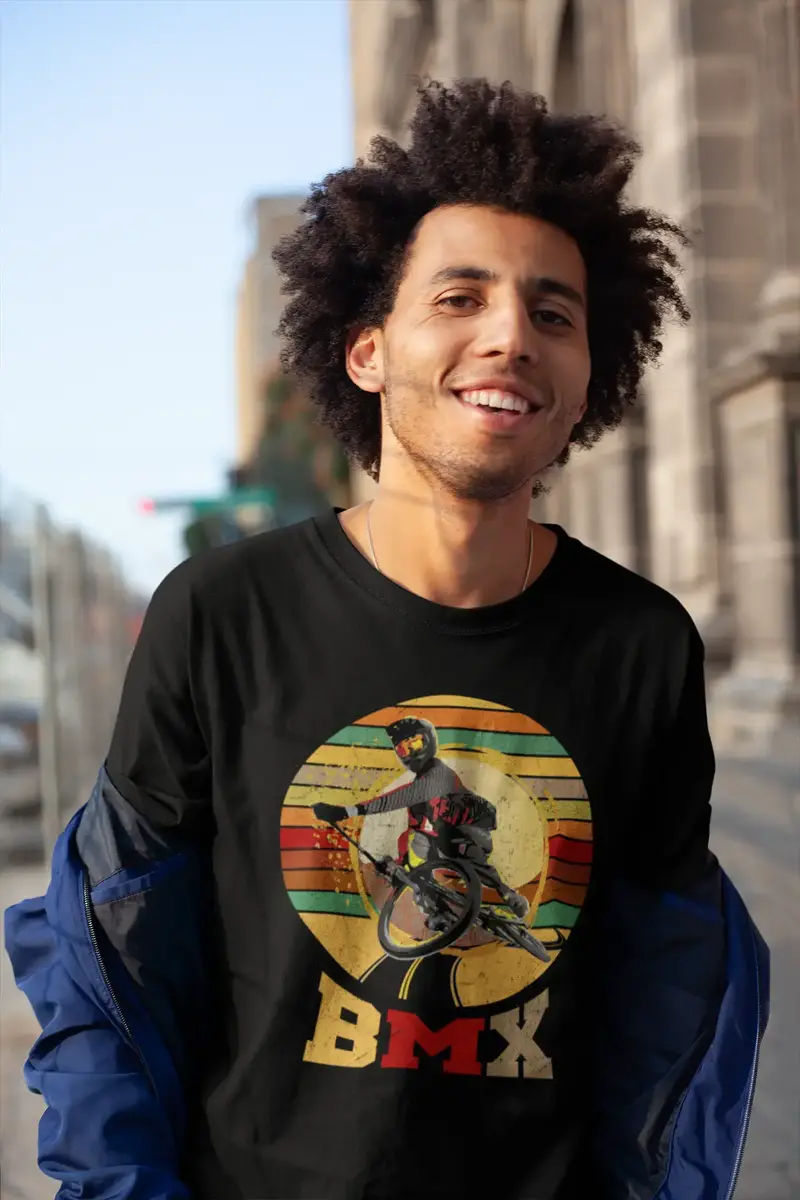 Ultrabasic Men's Graphic T-Shirt Vintage Cycling Bmx Bike Tee Shirt 1