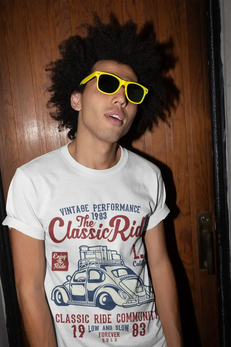 Ultrabasic Men's Graphic T-Shirt Vintage Performance 1983 - The Classic Ride 1