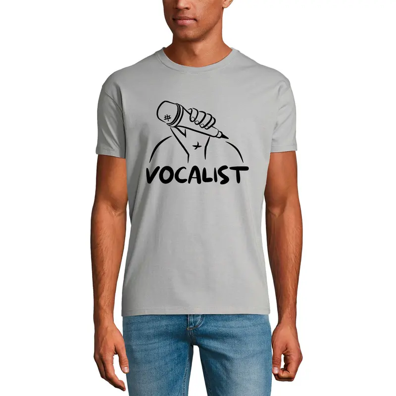 Ultrabasic Men's Graphic T-Shirt Vocalist - Singer Shirt For Musician 1