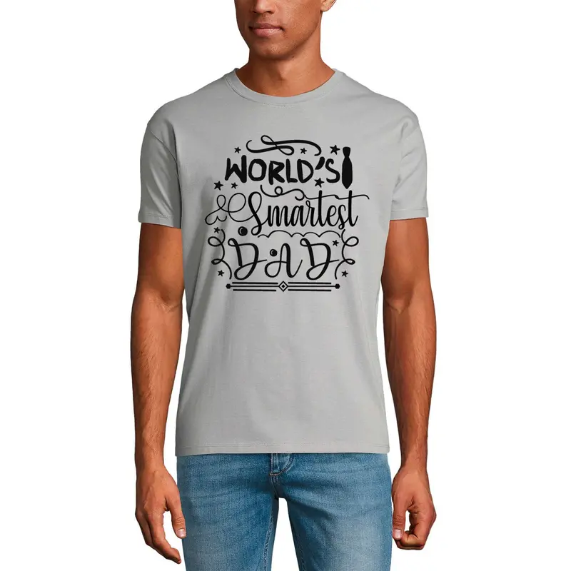 Ultrabasic Men's Graphic T-Shirt World's Smartest Dad - Funny Father's Quote 1