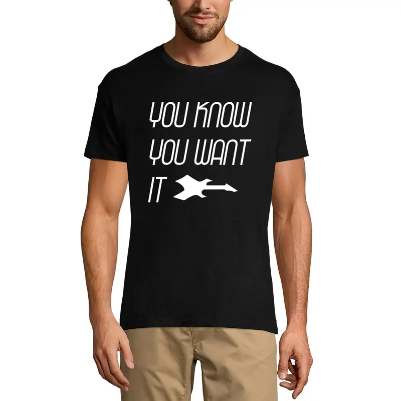 Ultrabasic Men's Graphic T-Shirt You Know You Want It - Music Guitar Shirt For Men 1