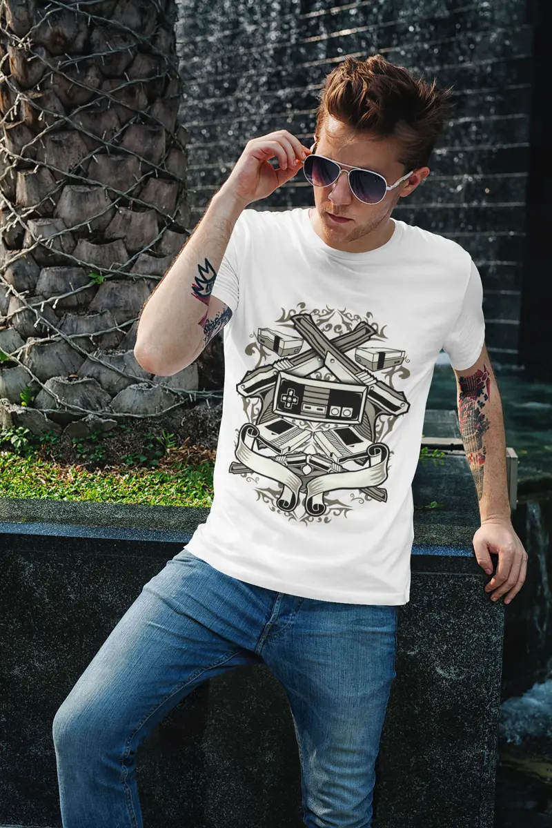 Ultrabasic Men's Graphic Vintage T-Shirt Video Games - Birthday Gift For Gamers 1