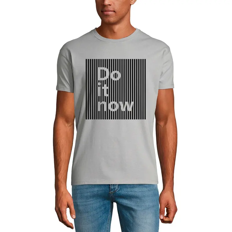 Ultrabasic Men's Inpirational Graphic T-Shirt Do It Now - Motivational Quote 1