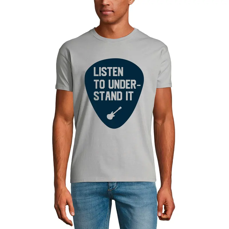 Ultrabasic Men's Music T-Shirt Listen To Understand It - Guitar Shirt For Musician 1