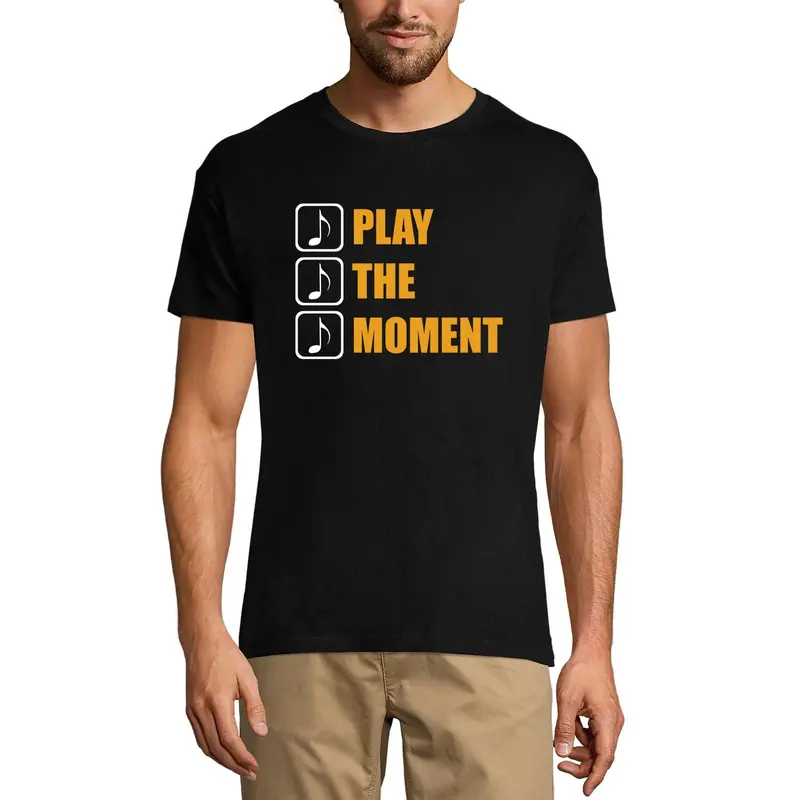 Ultrabasic Men's Music T-Shirt Play The Moment - Sound Shirt For Musician 1
