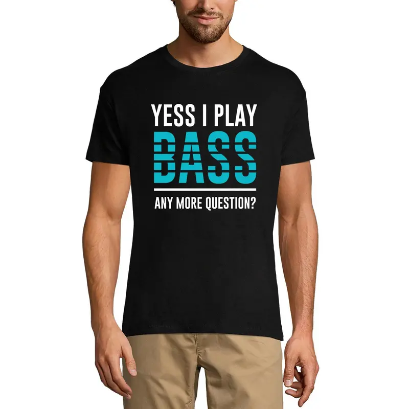 Ultrabasic Men's Music T-Shirt Yess I Play Bass - Funny Shirt For Bassist 1