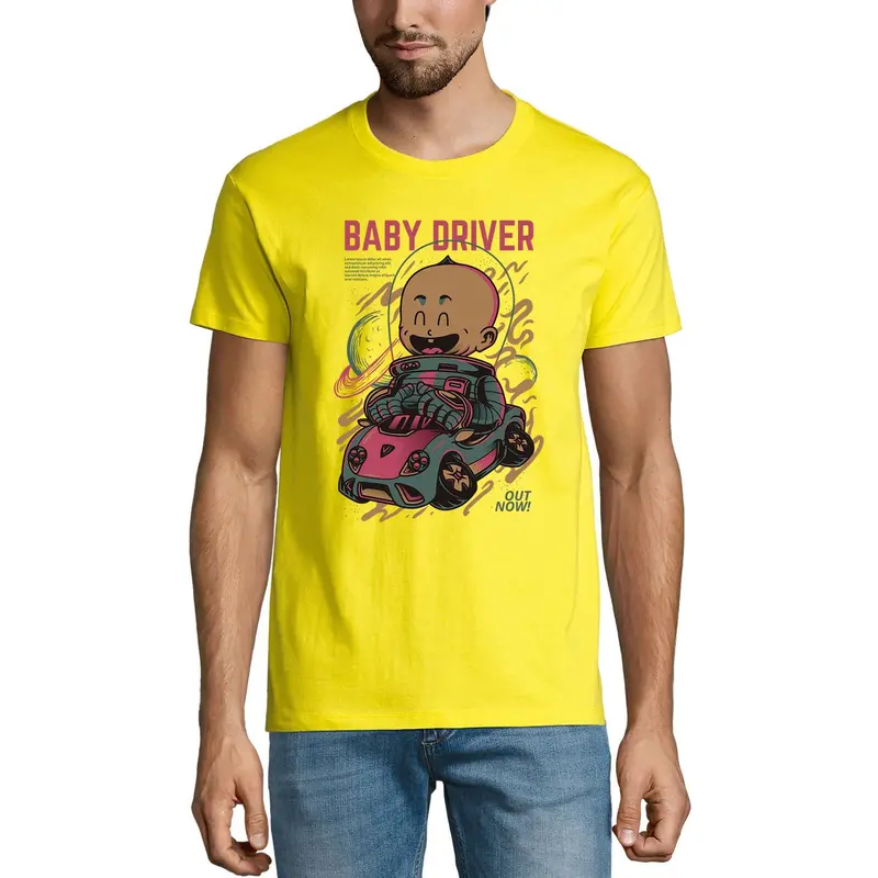 Ultrabasic Men's Novelty T-Shirt Baby Driver Out Now - Funny Short Sleeve Tee Shirt 1