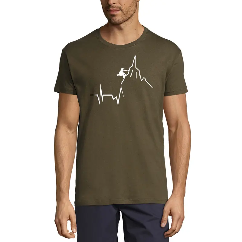 Ultrabasic Men's Novelty T-Shirt Climbing Mountain - Hiking Tee Shirt 1