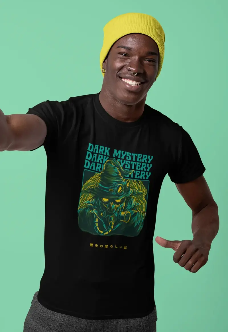 Ultrabasic Men's Novelty T-Shirt Dark Mystery - Scary Short Sleeve Tee Shirt 1