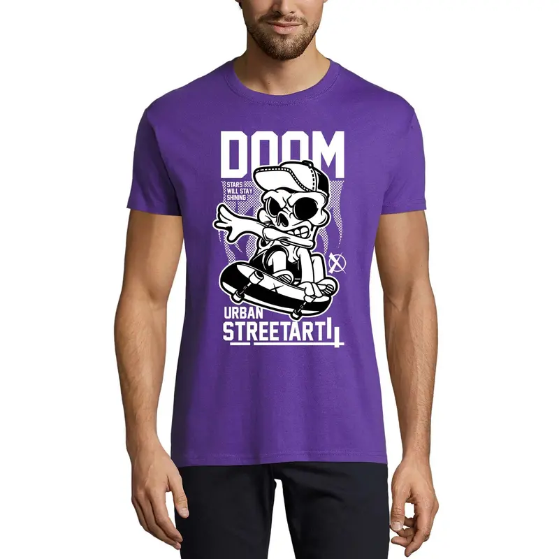Ultrabasic Men's Novelty T-Shirt Doom Urban Streetart - Funny Tee Shirt 1