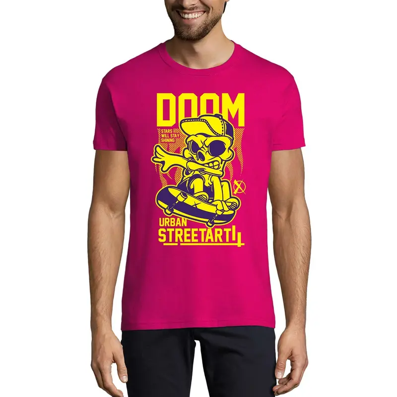 Ultrabasic Men's Novelty T-Shirt Doom Urban Streetart - Funny Tee Shirt 1