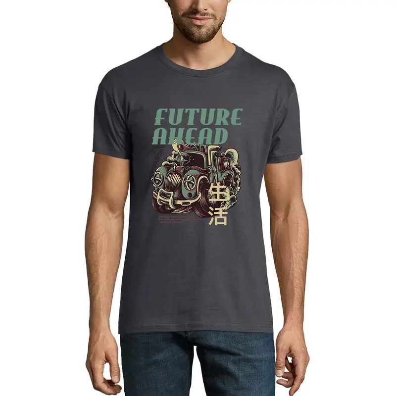 Ultrabasic Men's Novelty T-Shirt Future Ahead - Funny Car Tee Shirt 1