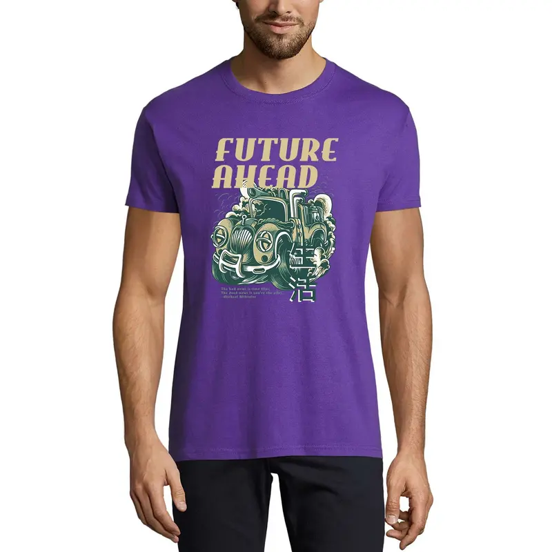 Ultrabasic Men's Novelty T-Shirt Future Ahead - Funny Car Tee Shirt 1
