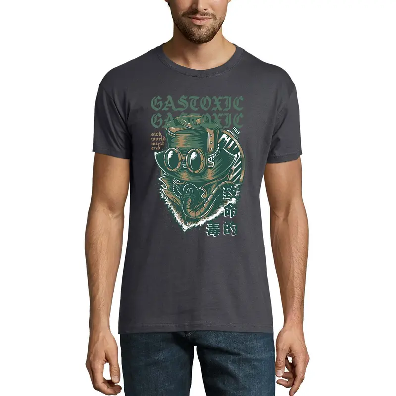 Ultrabasic Men's Novelty T-Shirt Gastoxic Sick World Must End 1
