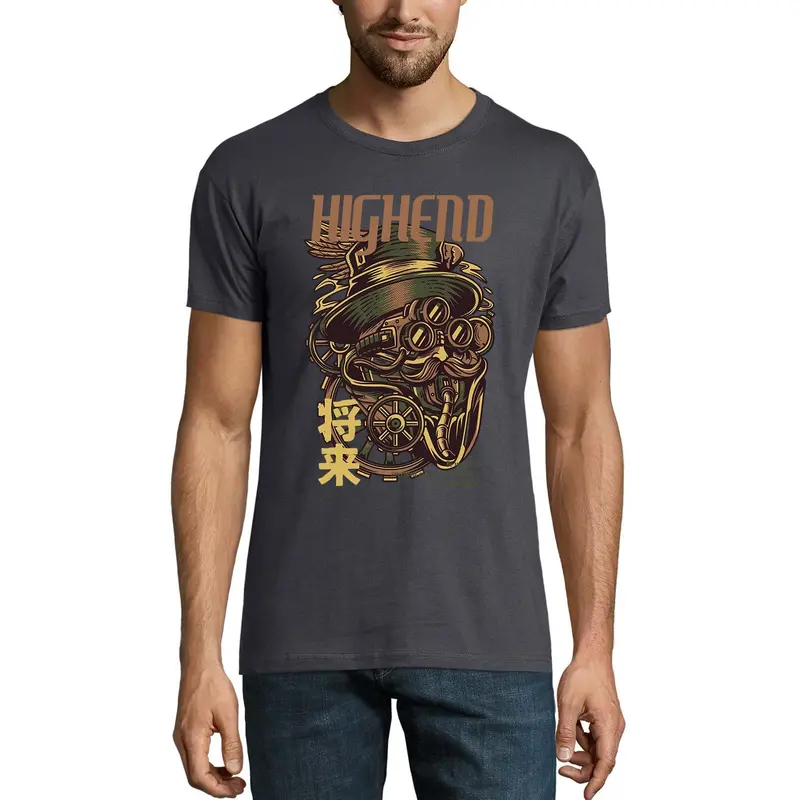 Ultrabasic Men's Novelty T-Shirt Highend - Robot Tee Shirt 1