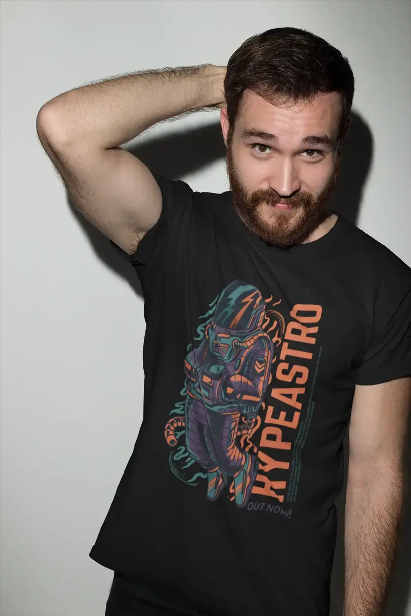 Ultrabasic Men's Novelty T-Shirt Hypeastro Out Now - Funny Robot Tee Shirt 1