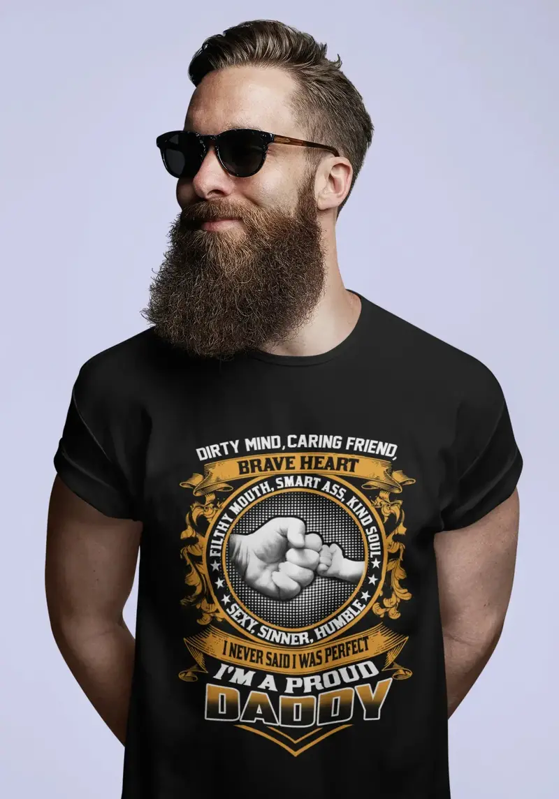 Ultrabasic Men's Novelty T-Shirt I'm A Proud Daddy - Dad Tee Shirt 1