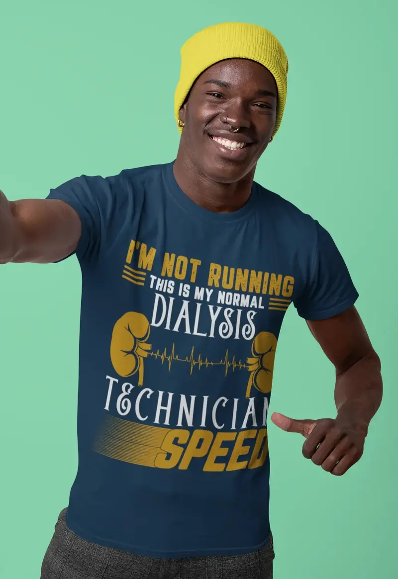 Ultrabasic Men's Novelty T-Shirt I'm Not Running This Is My Normal Dialysis - Funny Runner Tee Shirt 1