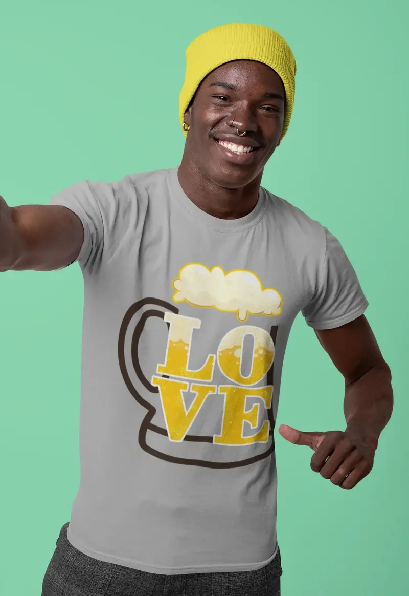 Ultrabasic Men's Novelty T-Shirt Love Beer - Funny Alcohol Beer Lover Tee Shirt 1