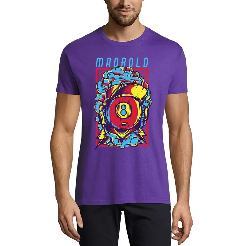 Ultrabasic Men's Novelty T-Shirt Madbold - 8 Black Ball Snooker Eight Pool Billiards Table 1