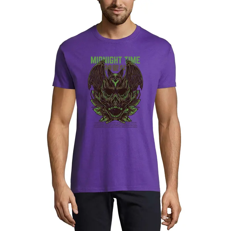 Ultrabasic Men's Novelty T-Shirt Midnight Time - Scary Tee Shirt 1