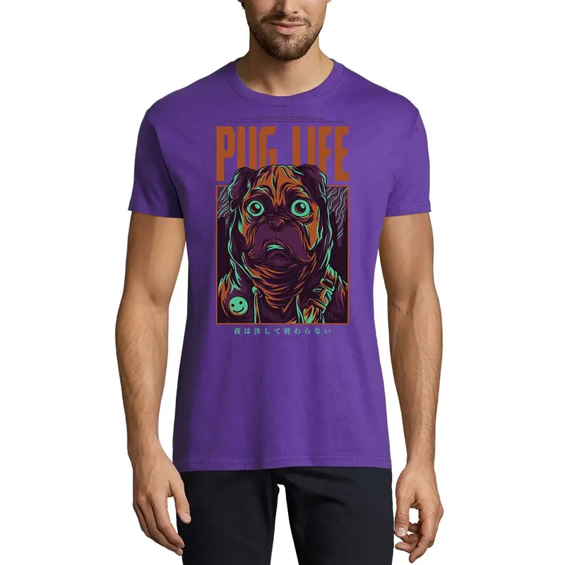 Ultrabasic Men's Novelty T-Shirt Pug Life - Dog Tee Shirt 1