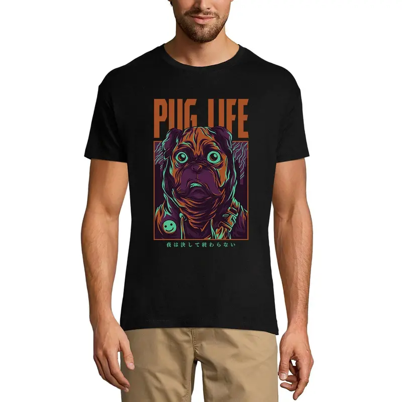 Ultrabasic Men's Novelty T-Shirt Pug Life - Dog Tee Shirt 1