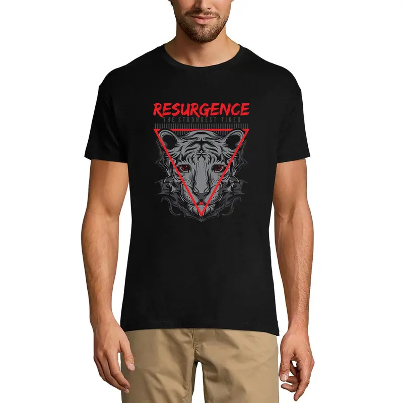 Ultrabasic Men's Novelty T-Shirt Resurgence The Strongest Tiger - Scary Tee Shirt 1