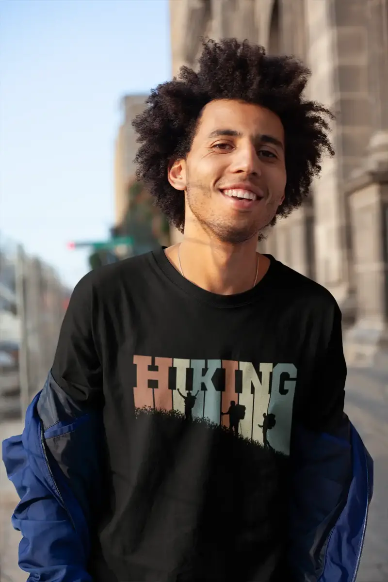 Ultrabasic Men's Novelty T-Shirt Retro Hiking - Mountain Hiker Tee Shirt 1